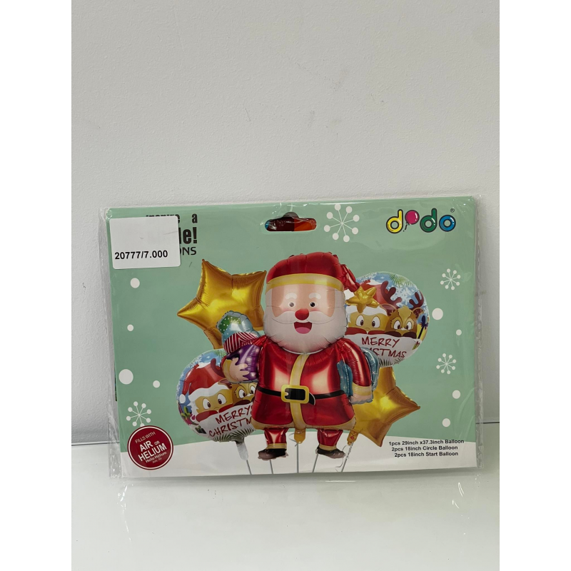 BALLOON GONFLABLE  NOEL 5PCS
